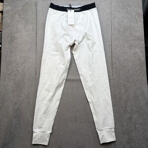 Saint Perry Men's Thermal Base Layer Pants White Stretch Winter Small Apres Ski